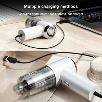 Aspiradora con luz recargable